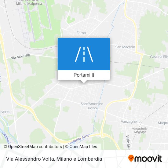 Mappa Via Alessandro Volta