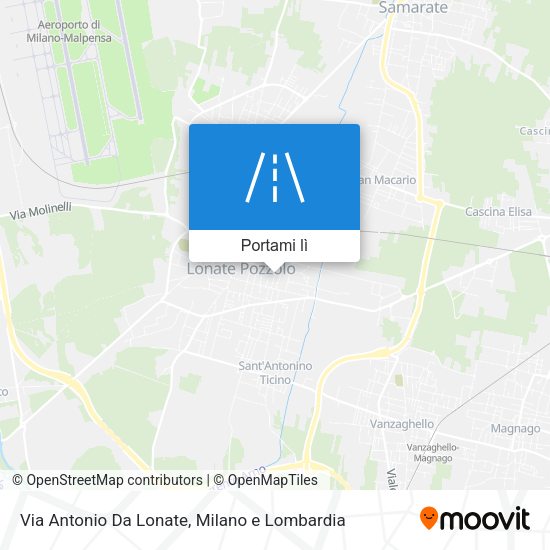 Mappa Via Antonio Da Lonate