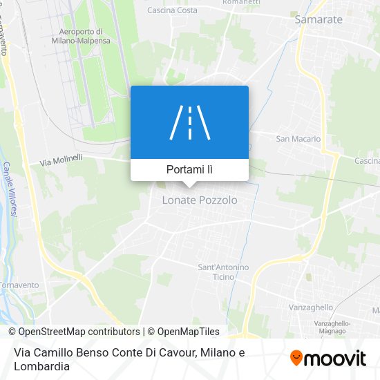 Mappa Via Camillo Benso Conte Di Cavour