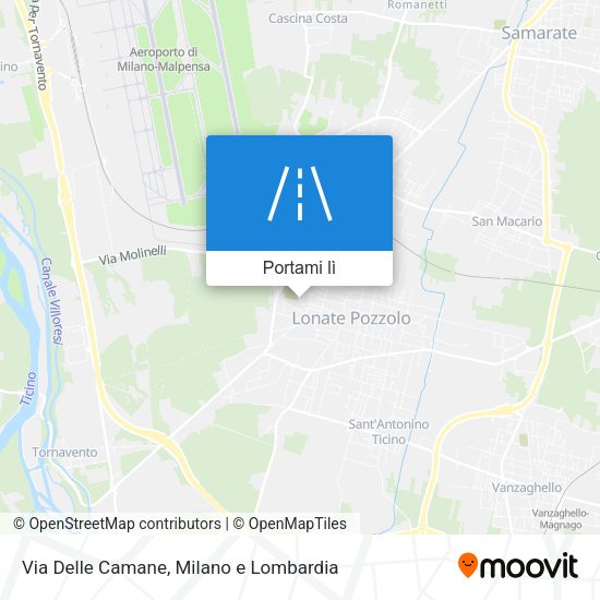 Mappa Via Delle Camane