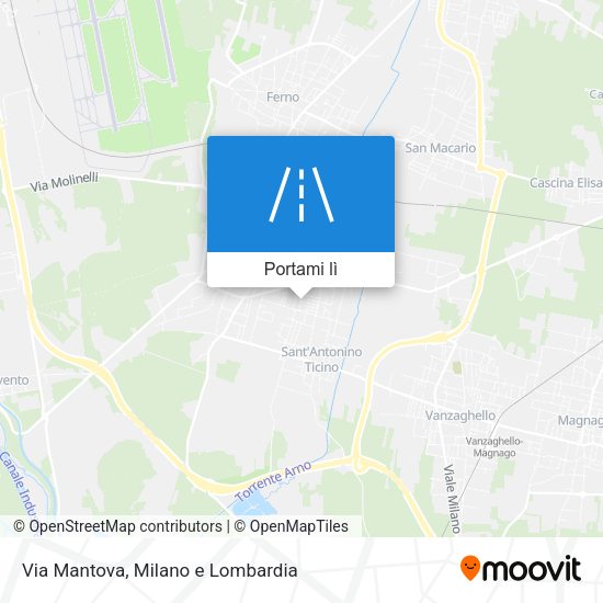 Mappa Via Mantova