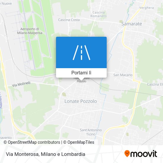 Mappa Via Monterosa