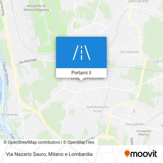 Mappa Via Nazario Sauro