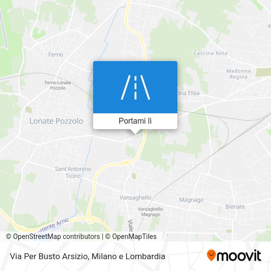 Mappa Via Per Busto Arsizio