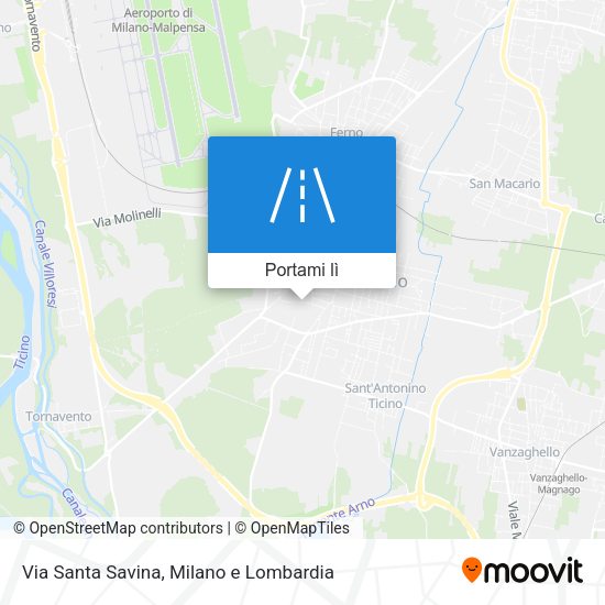Mappa Via Santa Savina