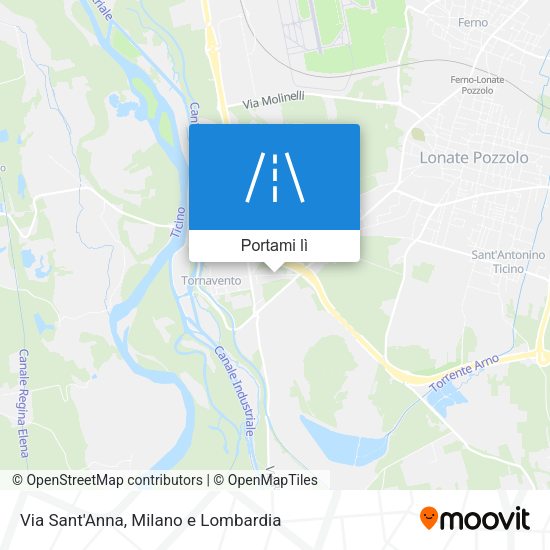Mappa Via Sant'Anna
