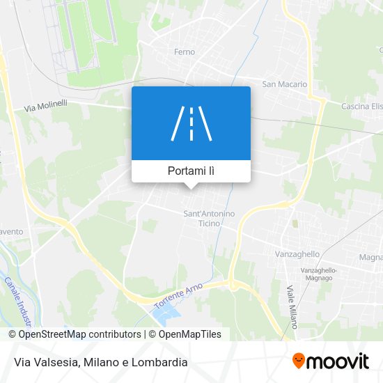 Mappa Via Valsesia