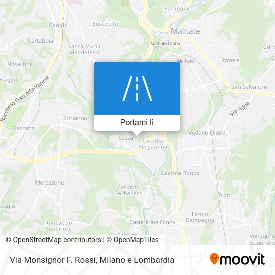 Mappa Via Monsignor F. Rossi