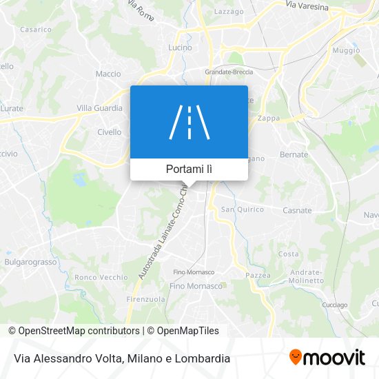 Mappa Via Alessandro Volta