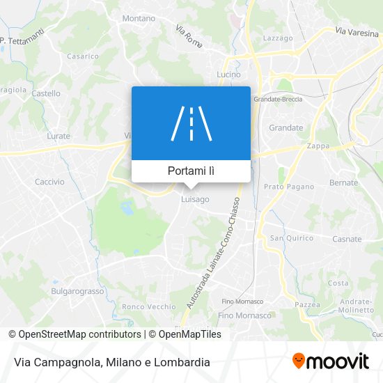 Mappa Via Campagnola