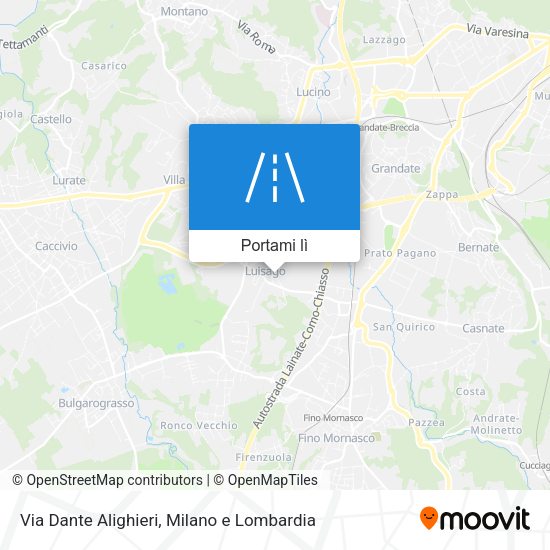 Mappa Via Dante Alighieri