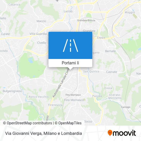 Mappa Via Giovanni Verga