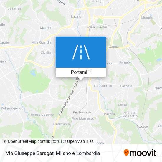 Mappa Via Giuseppe Saragat