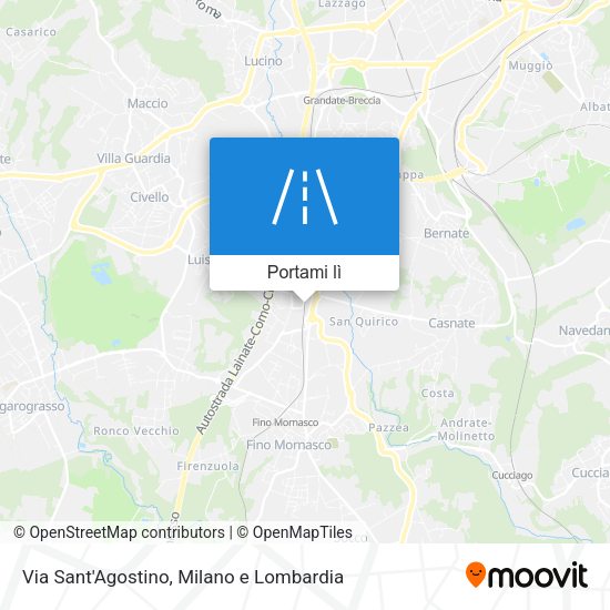Mappa Via Sant'Agostino