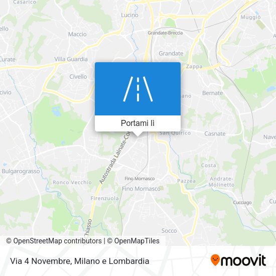 Mappa Via 4 Novembre