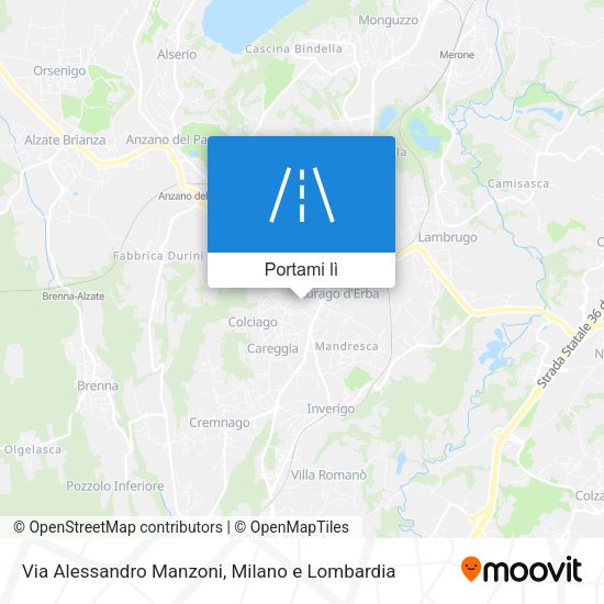 Mappa Via Alessandro Manzoni