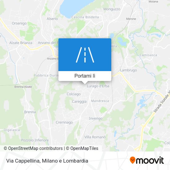 Mappa Via Cappellina