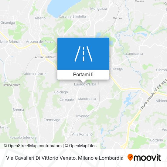 Mappa Via Cavalieri Di Vittorio Veneto