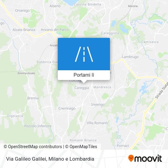 Mappa Via Galileo Galilei