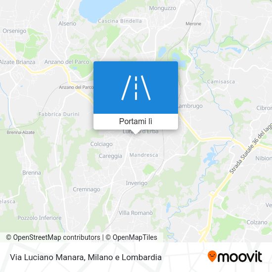 Mappa Via Luciano Manara