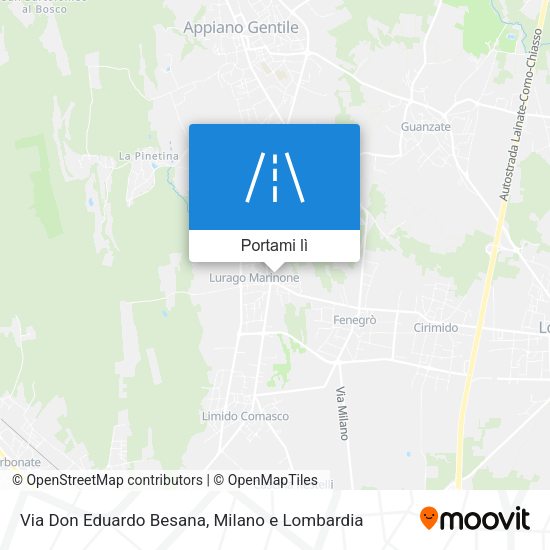 Mappa Via Don Eduardo Besana