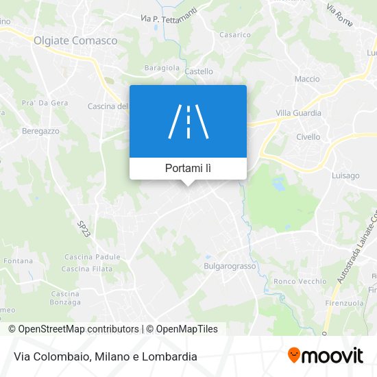 Mappa Via Colombaio