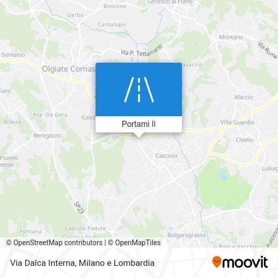 Mappa Via Dalca Interna