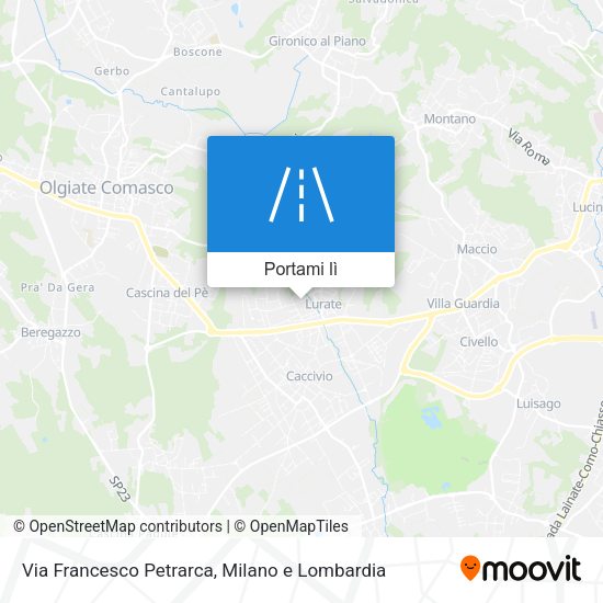 Mappa Via Francesco Petrarca