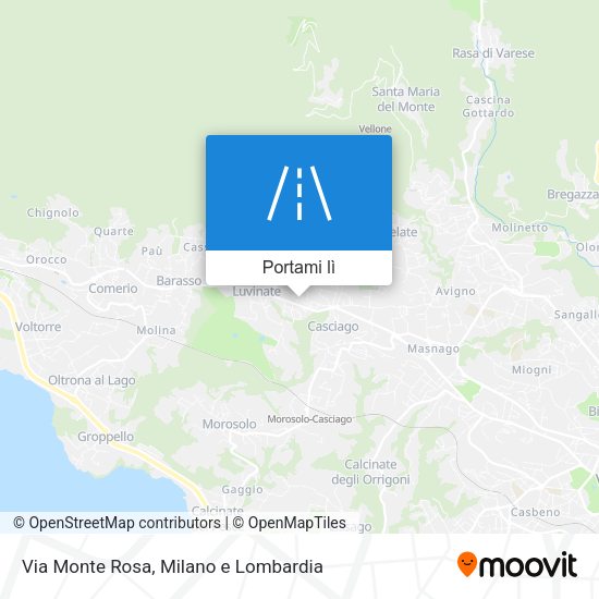 Mappa Via Monte Rosa