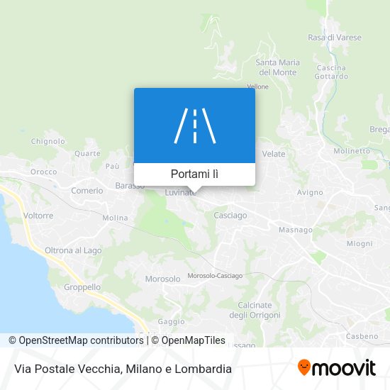 Mappa Via Postale Vecchia