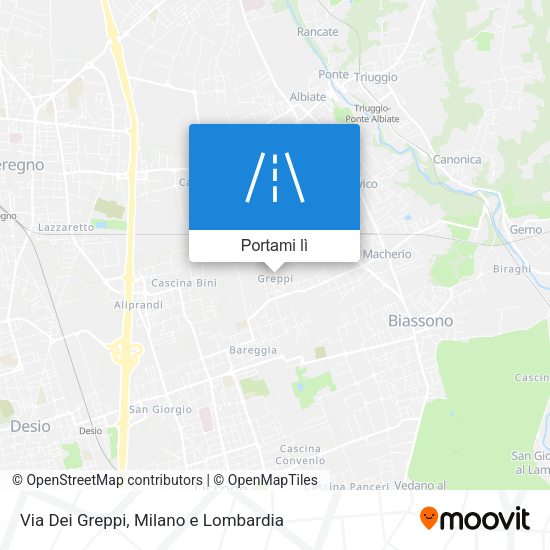 Mappa Via Dei Greppi