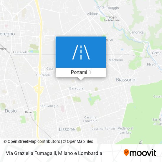 Mappa Via Graziella Fumagalli