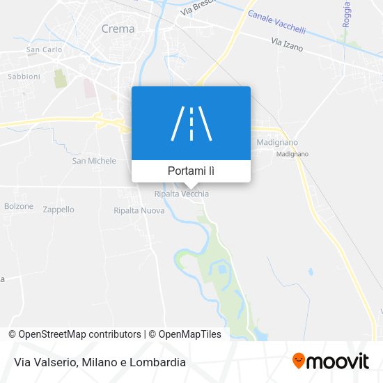 Mappa Via Valserio