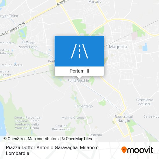 Mappa Piazza Dottor Antonio Garavaglia