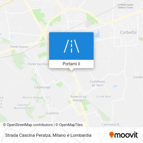 Mappa Strada Cascina Peralza