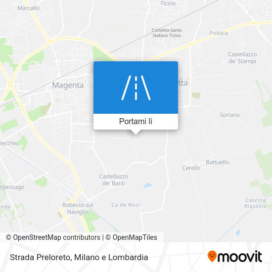 Mappa Strada Preloreto