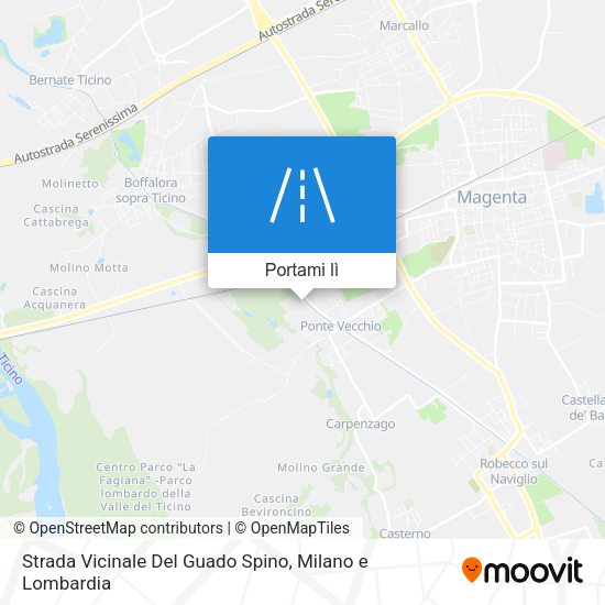 Mappa Strada Vicinale Del Guado Spino