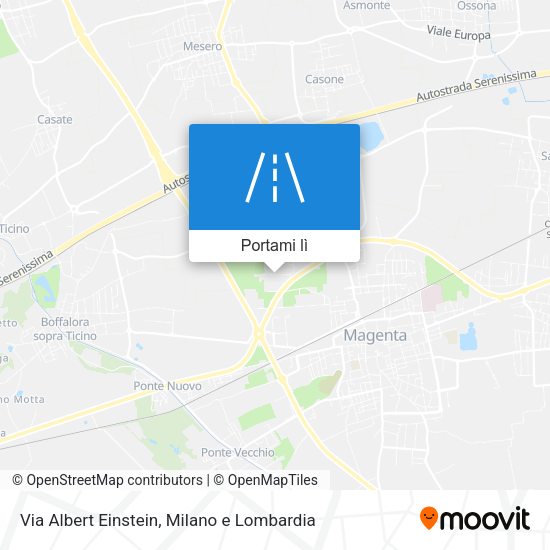 Mappa Via Albert Einstein