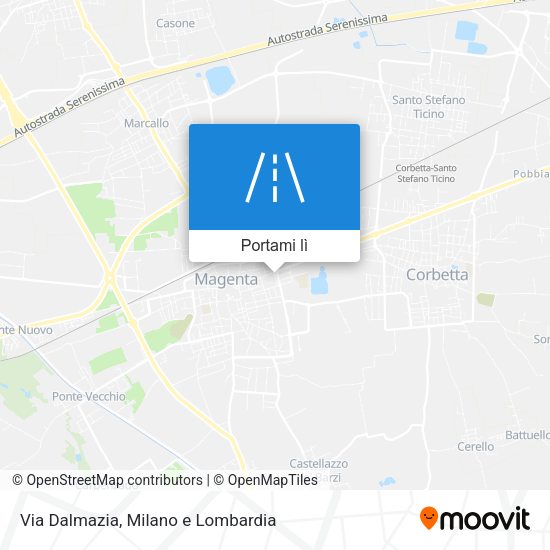 Mappa Via Dalmazia