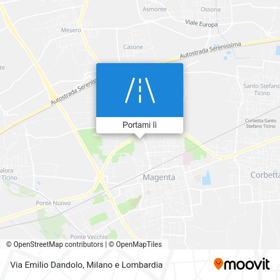 Mappa Via Emilio Dandolo