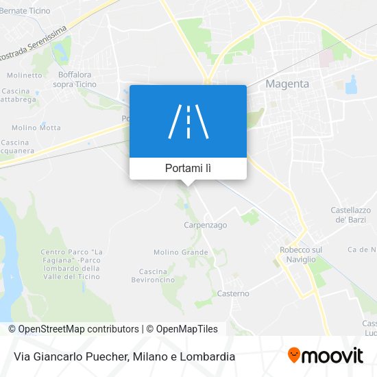Mappa Via Giancarlo Puecher