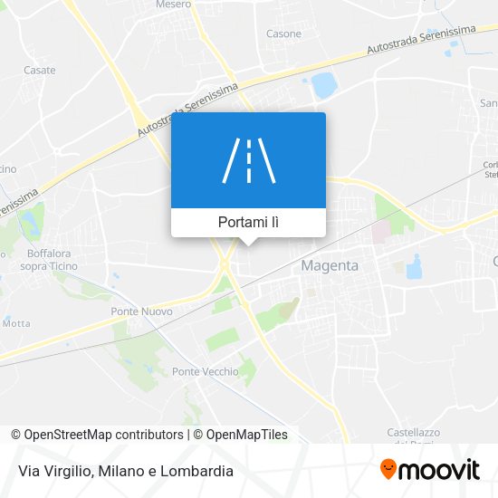Mappa Via Virgilio