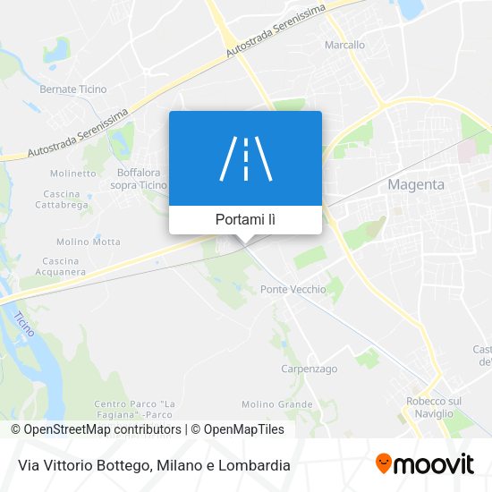 Mappa Via Vittorio Bottego