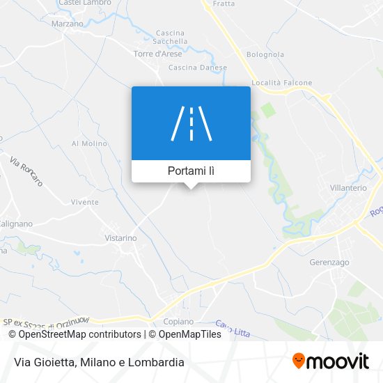 Mappa Via Gioietta