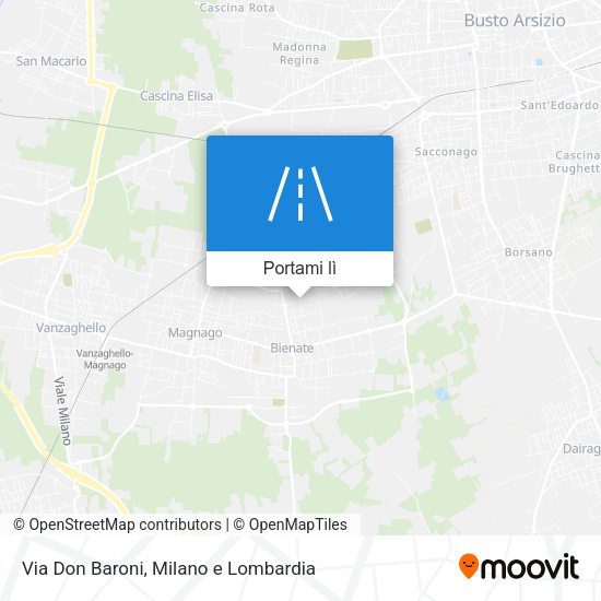 Mappa Via Don Baroni