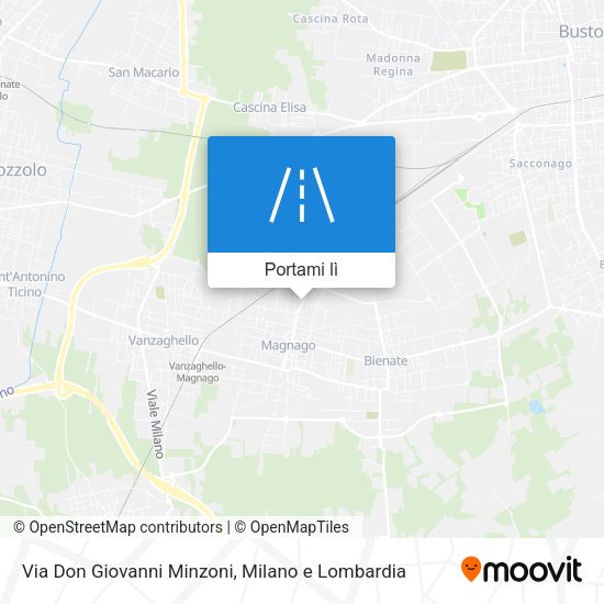 Mappa Via Don Giovanni Minzoni