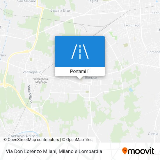 Mappa Via Don Lorenzo Milani