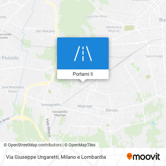 Mappa Via Giuseppe Ungaretti