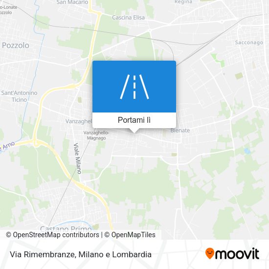 Mappa Via Rimembranze
