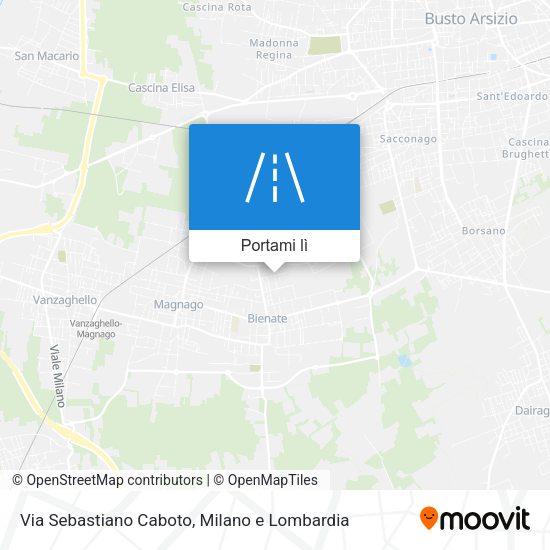 Mappa Via Sebastiano Caboto